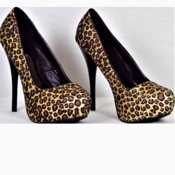 WOMEN"S ANIMAL PRINT STILETTOS PUMP SHOES - Picture 15 of 15